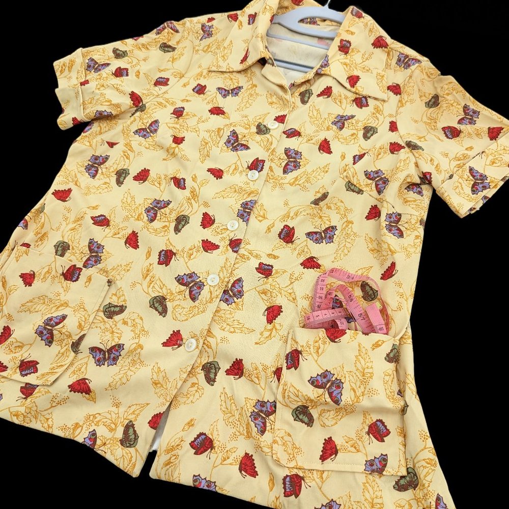 Vintage Material Butterfly top